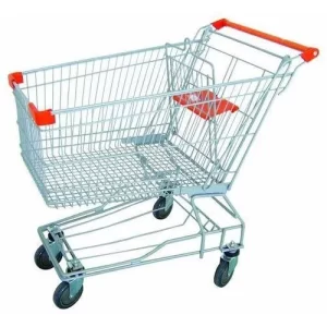 Stainless Steel Supermarket Shopping Trolley